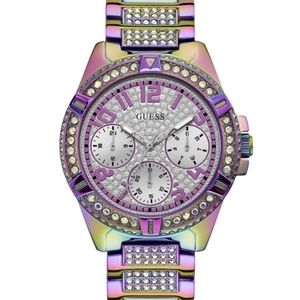 Guess Iridescent Crystal Multifunction Watch